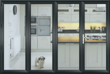 Aluminium Bi-Folding Doors 2100 x 4000