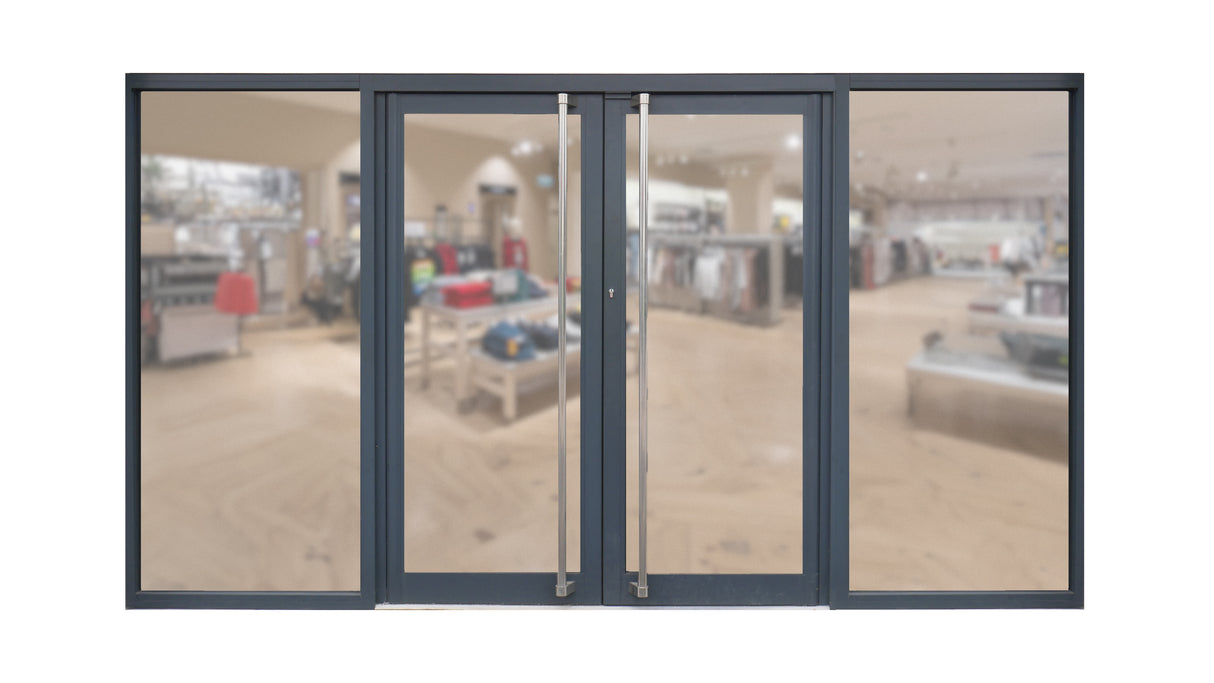 GT55 Shopfront Double Doors and Sides 3000 x 2100